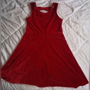 George red velvet dress